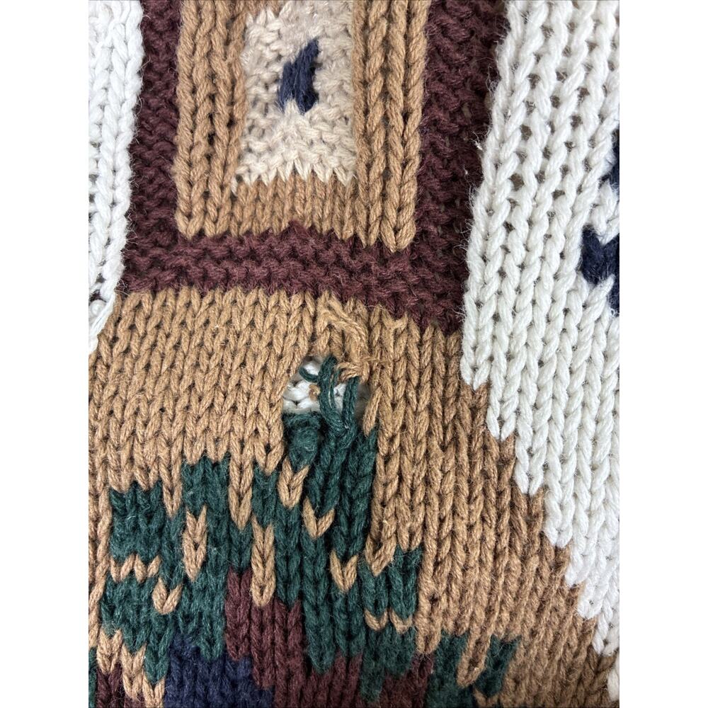 Vintage Chrysantheme Women’s Size 18/20 Knitted By Hand Grandma Core Sweater - Picture 15 of 15